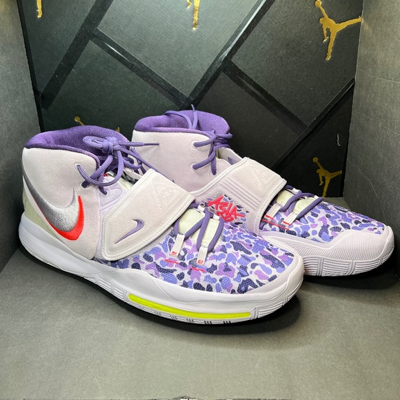 kyrie 6 purple and white